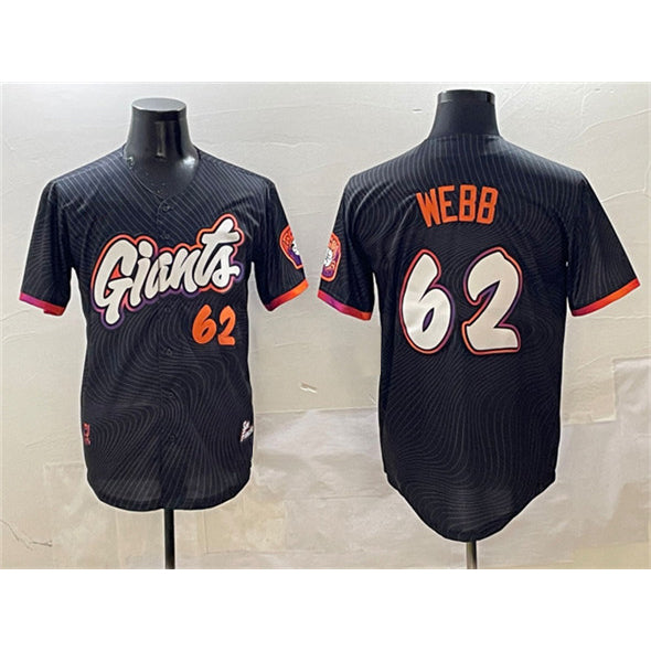 San Francisco Giants #62 Logan Webb Black AmberGomez Anthracite 2025 City Connect Limited Stitched Jersey