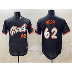 San Francisco Giants #62 Logan Webb Black AmberGomez Anthracite 2025 City Connect Limited Stitched Jersey