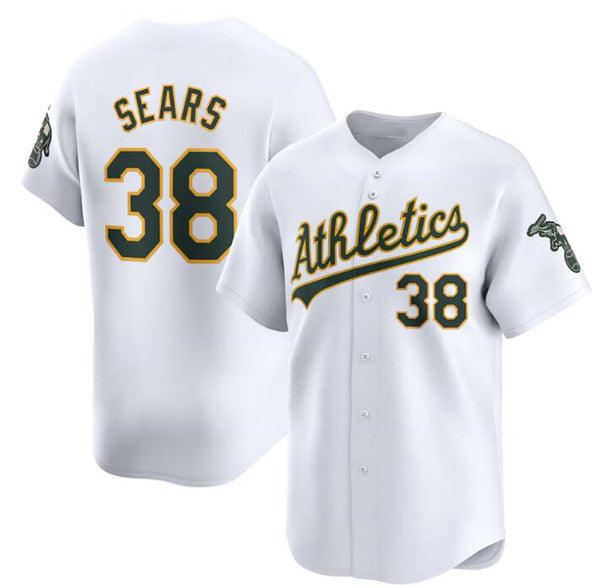 Oakland Athletics #38 JP Sears White AmberGomez Home Limited Stitched Jersey