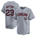 Cleveland Guardians #23 Bo Naylor Player Gray AmberGomez Road Limited Home Stitched Jerseys