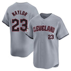 Cleveland Guardians #23 Bo Naylor Player Gray AmberGomez Road Limited Home Stitched Jerseys