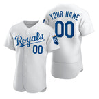 Custom Kansas City Royals White AmberGomez 2020 Stitched Flex Base Jersey