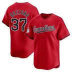 Cleveland Guardians #37 Travis Bazzana Player Red AmberGomez Limited Home Stitched Jerseys