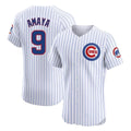 Chicago Cubs #9 Miguel Amaya Player White AmberGomez Limited Elite Home Game Stitched Jerseys