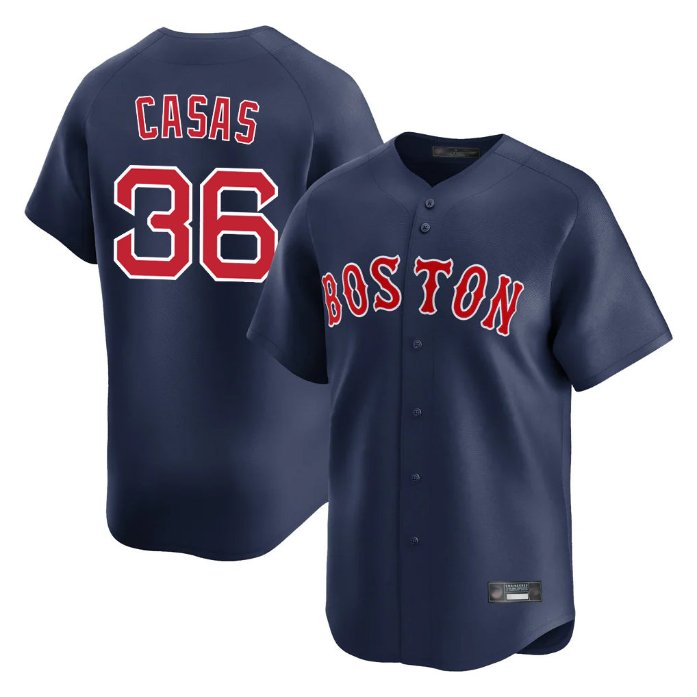 Boston Red Sox #36 Triston Casas Player Navy AmberGomez Limited Home Game Stitched Jerseys1