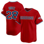 Cleveland Guardians #28 Tanner Bibee Red AmberGomez Alternate Limited Stitched Jersey