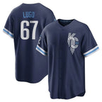 Kansas City Royals #67 Seth Lugo Player Navy AmberGomez City Connect Home Game Stitched Jerseys