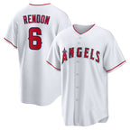 Los Angeles Angels #6 Anthony Rendon White AmberGomez Home Replica Player Name Jersey