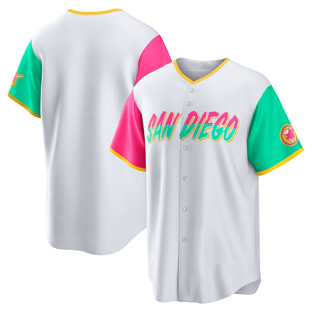 San Diego Padres White AmberGomez City Connect Replica Team Jersey