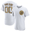 Custom Chicago Cubs Active Player White AmberGomez 2022 All-Star Flex Base Stitched Jersey