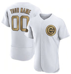 Custom Chicago Cubs Active Player White AmberGomez 2022 All-Star Flex Base Stitched Jersey