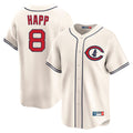 Chicago Cubs #8 Ian Happ Player Cream AmberGomez Field of Dreams Limited Home Game Stitched Jerseys