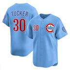 Chicago Cubs #30 Kyle Tucker Blue AmberGomez 2024-25 2nd Alternate Limited Stitched Jersey