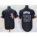 Chicago White Sox #23 Michael Jordan Black AmberGomez Mexico Limited Stitched Jersey