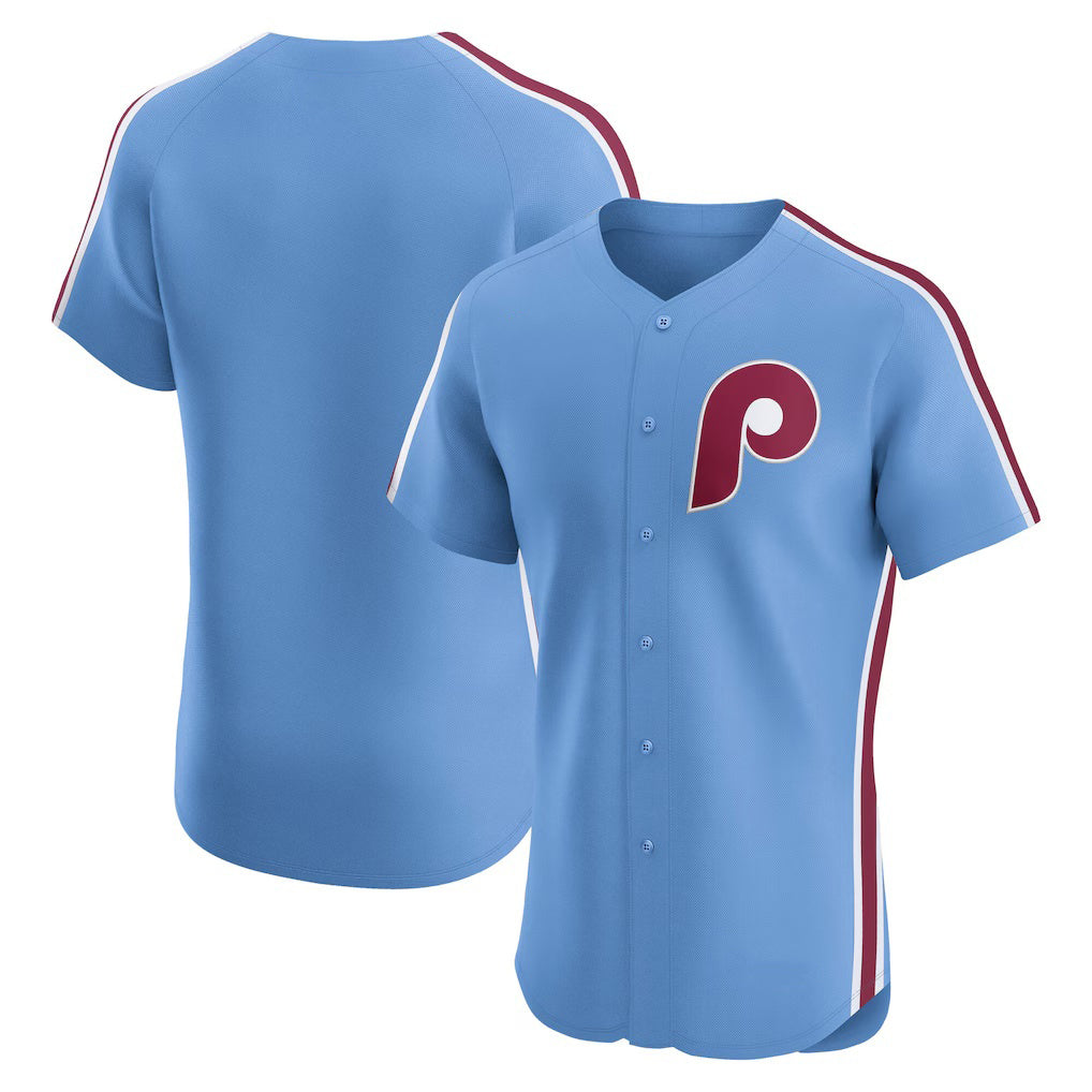 Philadelphia Phillies Light Blue AmberGomez Alternate Elite Jersey