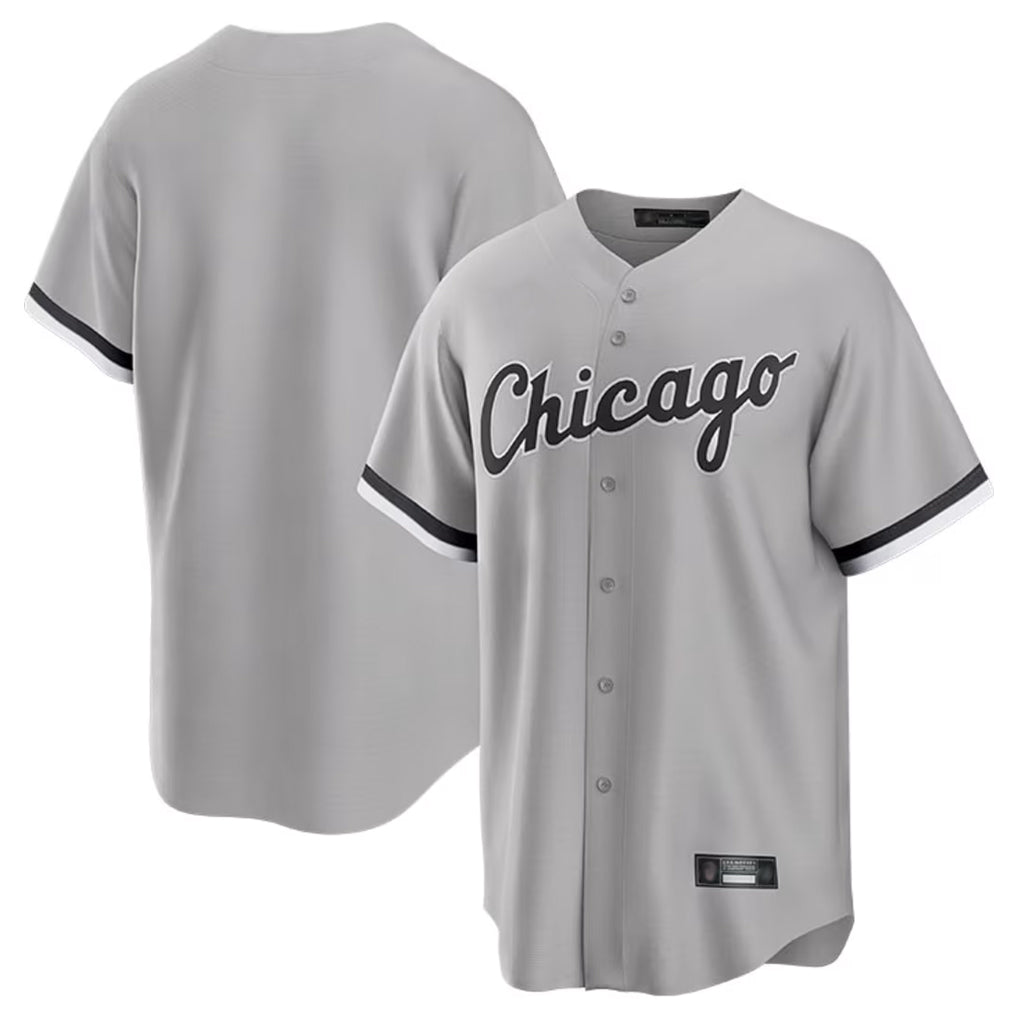 Chicago White Sox Blank Player Gray AmberGomez Home Game Stitched Jerseys