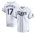 Tampa Bay Rays #17 Isaac Paredes White AmberGomez Home Limited Stitched Jersey