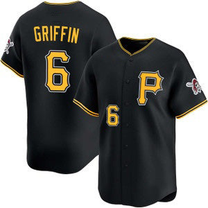Pittsburgh Pirates #6 Konnor Griffin Black AmberGomez Alt Limited Jersey