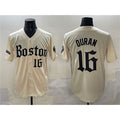 Boston Red Sox #16 Jarren Duran Cream AmberGomez Gothic Vapor Limited Stitched Jersey