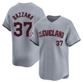 Cleveland Guardians #37 Travis Bazzana Player Gray AmberGomez Road Limited Home Stitched Jerseys