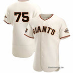 San Francisco Giants #75 Camilo Doval Cream AmberGomez Flex Base Stitched Jersey