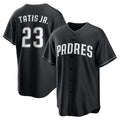 San Diego Padres #23 Fernando Tatis Jr. Black AmberGomez Limited Stitched Jersey