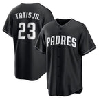 San Diego Padres #23 Fernando Tatis Jr. Black AmberGomez Limited Stitched Jersey