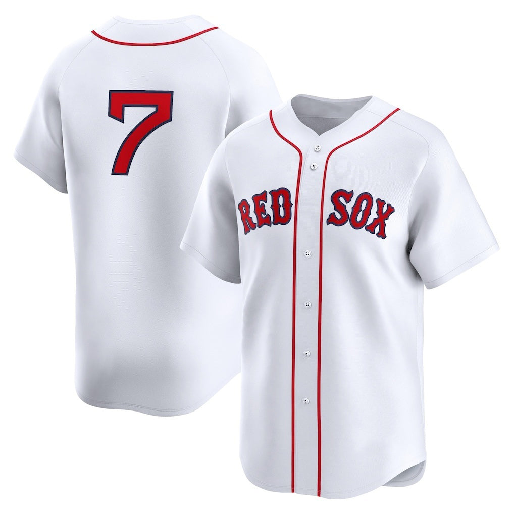 Boston Red Sox #7 Masataka Yoshida White AmberGomez Home Limited Player Jersey