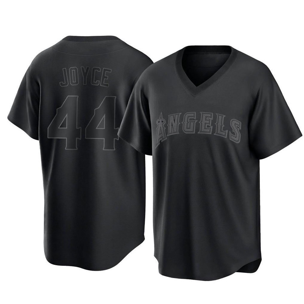 Los Angeles Angels #44 Ben Joyce Player Black AmberGomez Pitch Fashion T-shirt Stitched Jerseys