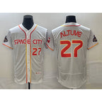 Houston Astros #27 Jose Altuve Number White AmberGomez 2023 City Connect Flex Base Stitched Jersey 2