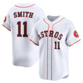 Houston Astros #11 Cam Smith White AmberGomez Home Limited Player Jersey
