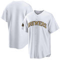 Milwaukee Brewers Blank White AmberGomez 2022 All-Star Cool Base Stitched Jersey