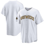 Milwaukee Brewers Blank White AmberGomez 2022 All-Star Cool Base Stitched Jersey