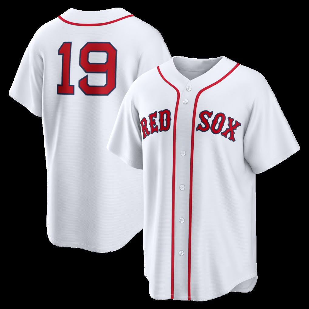 Boston Red Sox #19 Roman Anthony White AmberGomez Home Replica Jersey