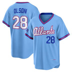 Atlanta Braves #28 Matt Olson Powder Blue AmberGomez 2026 City Connect Stadium Jersey