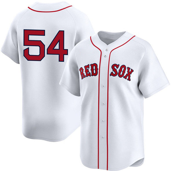Boston Red Sox #54 Lucas Giolito White AmberGomez No Name 2024 Home Limited Stitched Jersey