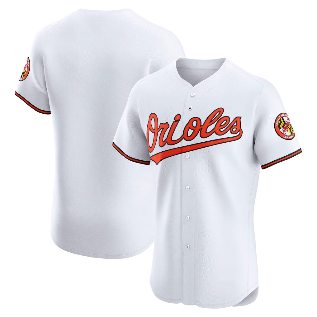 Baltimore Orioles White AmberGomez Home Elite Jersey