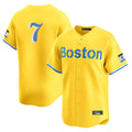 Boston Red Sox #7 Masataka Yoshida Player Yellow AmberGomez Limited Home Game Stitched Jerseys1