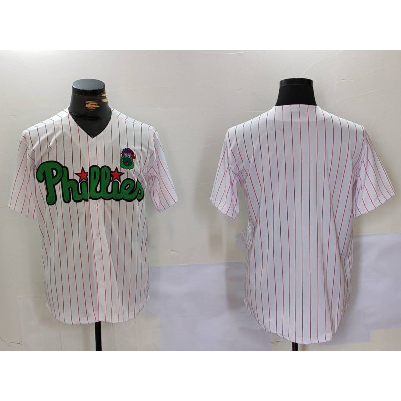 Philadelphia Phillies Blank White Green AmberGomez Cool Base Stitched Jersey