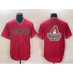 Arizona Diamondbacks Red AmberGomez Team Big Logo Cool Base Stitched Jerseys