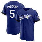 Los Angeles Dodgers #5 Freddie Freeman Player Royal AmberGomez City Connect Elite Home Stitched Jerseys