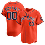 Custom Houston Astros Orange AmberGomez Alternate Limited Jersey