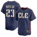 Cleveland Guardians #23 Bo Naylor Player Navy AmberGomez City Connect Limited Home Stitched Jerseys