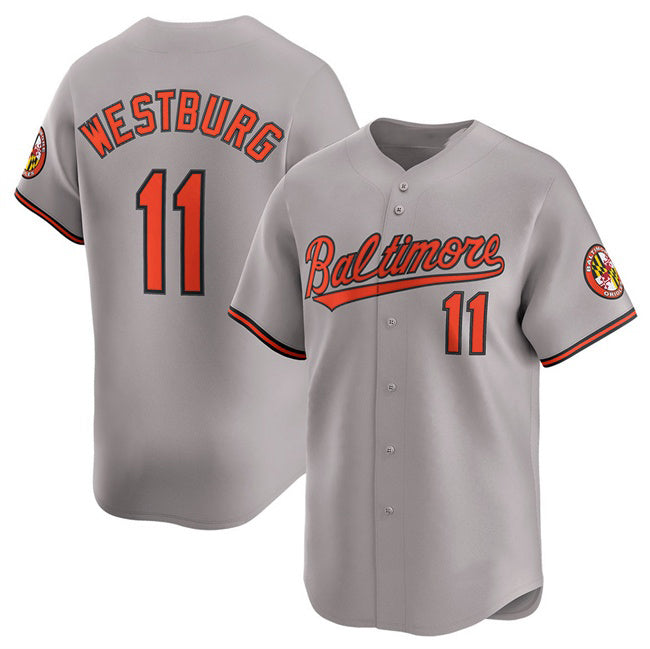 Baltimore Orioles #11 Jordan Westburg Gray AmberGomez 2025 Limited Cool Base Stitched Jersey