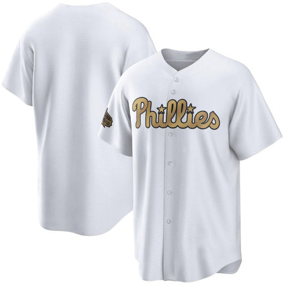 Philadelphia Phillies Blank White AmberGomez 2022 All-Star Cool Base Stitched Jersey