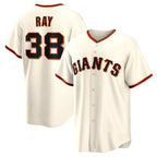 San Francisco Giants #38 Robbie Ray Cream AmberGomez Home Replica Jersey