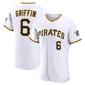Pittsburgh Pirates #6 Konnor Griffin White AmberGomez Home Authentic Jersey