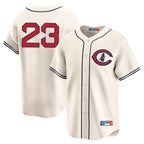 Chicago Cubs #23 Ryne Sandberg Player Cream AmberGomez Field of Dreams Limited Home Game Stitched Jerseys