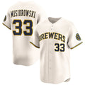 Milwaukee Brewers #33 Jacob Misiorowski Cream AmberGomez 2025 Limited Stitched Jersey
