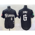 Texas Rangers #6 Josh Jung Black AmberGomez Mexico 2025 Vapor Premier Limited Stitched Jersey